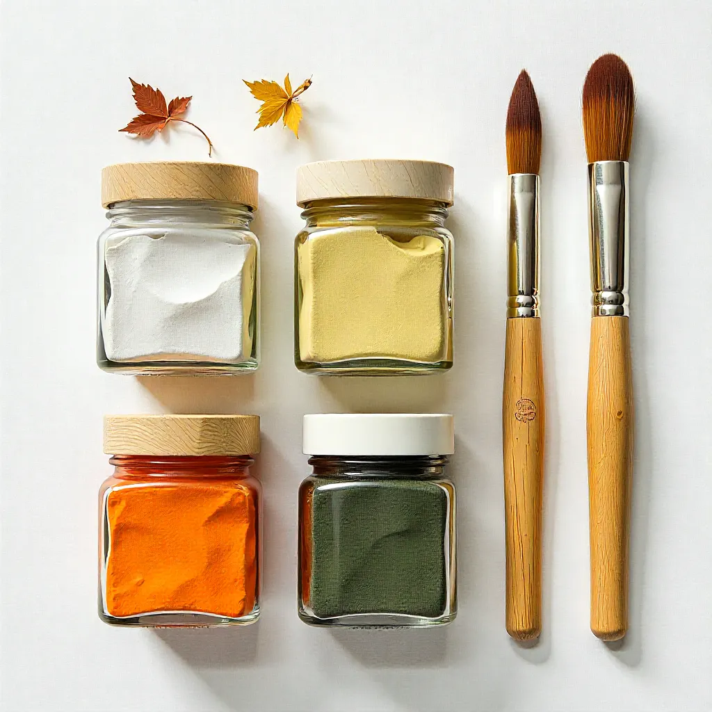 Mineral-based paint pigments with natural texture
